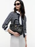 Negru The American Icon Geanta Tote Din Piele Impletita  Femei