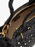 Negru The American Icon Geanta Tote Din Piele Impletita  Femei