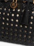 Negru The American Icon Geanta Tote Din Piele Impletita  Femei