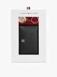 Black Zip-Around Wallet And Charm Gift Box  Women