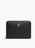 Black Zip-Around Wallet And Charm Gift Box  Women