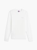 Bej Tricou Slim Cu Maneca Lunga Si Logo Liniar  Barbati