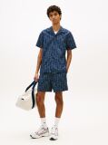 Blue Print Poplin Relaxed Shorts  Men