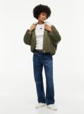 Bej TricouTommy Badge Ribbed Slim   Femei