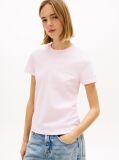 Roz Tricou Cu Guler Rotund Si Logo Bubble  Femei
