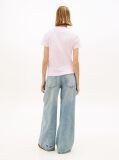 Roz Tricou Cu Guler Rotund Si Logo Bubble  Femei