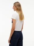 Alb Tricou Tommy Flag  Femei