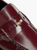 Red Patent Leather Cushioned Loafers  Women
