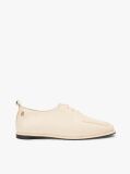 Bej Pantofi Oxford Din Piele Cu Monograma TH  Femei