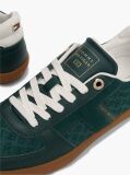 Green Embossed TH Monogram Leather Trainers  Women