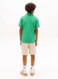 Verde Tricou Polo Cu Croiaa Regular Si Textura  Baieti