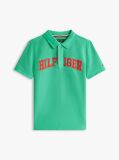 Verde Tricou Polo Cu Croiaa Regular Si Textura  Baieti