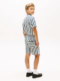 Multi Pantaloni Scurti Relaxed Din Amestec De In Cu Dungi  Baieti