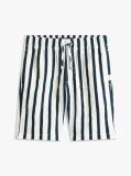Multi Pantaloni Scurti Relaxed Din Amestec De In Cu Dungi  Baieti