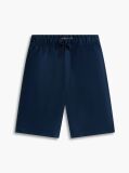 Blue Pantaloni Scurti Relaxed Din Amestec De In  Baieti