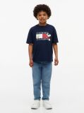 Blue Peanuts® Flag Graphic Jersey T-Shirt  Kids Unisex
