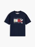 Blue Peanuts® Flag Graphic Jersey T-Shirt  Kids Unisex