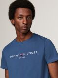 Blue Tricou Slim Fit Cu Logo  Barbati