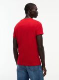 Rosu Tricou Slim Fit Cu Logo  Barbati