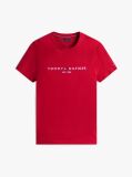 Rosu Tricou Slim Fit Cu Logo  Barbati
