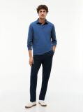 Blue Tricou Polo Cu Maneca Lunga 1985 Collection Regular Fit  Barbati