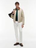 Verde Jumper Din Bumbac Si Casmir Crew Neck  Barbati
