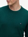 Verde Jumper Din Bumbac Si Casmir Crew Neck  Barbati