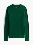Verde Jumper Din Bumbac Si Casmir Crew Neck  Barbati