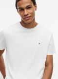 Alb Tricou Din Tricotaj Interlock  Barbati