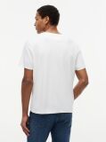 Alb Tricou Din Tricotaj Interlock  Barbati