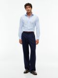 Blue Flex Slim Fit Poplin Shirt  Men