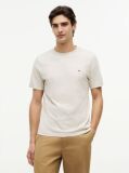 Bej Tricou Cu Broderie Steag  Barbati