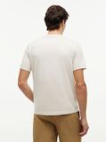 Bej Tricou Cu Broderie Steag  Barbati