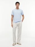 Blue Flag Embroidery T-Shirt  Men