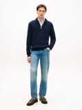 Blue Blugi Decolorati Denton Cu Croiala Dreapta Si Picior Straight  Barbati