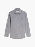 Negru Camasa Cu Croiala Slim Din Poplin Cu Carouri Gingham  Barbati