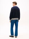 Blue Crest Appliqué Athleisure V-Neck Cardigan  Men