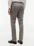 Gri Pantaloni Chino Cu Imprimeu Bleecker Slim  Barbati