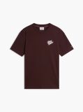 Maro T-Shirt Cu Imprimeu Pe Spate Si Guler Crew  Barbati