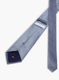 Blue Cravata New York Label Din Matase Pura Si Imprimeu Micro  Barbati