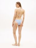 Multi Top Bikini Triunghiular Cu Broderie Logo Seersucker  Femei