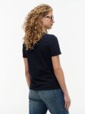 Blue Tricou Regular Cu Guler Crew  Femei