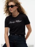 Black Regular Crew Neck T-Shirt  Women