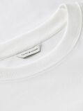 White Interlock Knit Boxy T-Shirt  Women