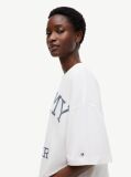 White Crest Relaxed Oversized T-Shirt  Women
