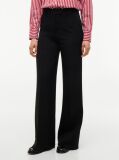 Negru Pantaloni Tuxedo Drepti Si Largi  Femei