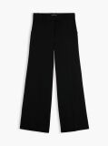 Negru Pantaloni Tuxedo Drepti Si Largi  Femei