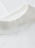 Beige Gold-Tone Button Mock Neck T-Shirt  Women