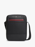 Negru Geanta Reporter Crossbody Cu Logo Metalic  Barbati