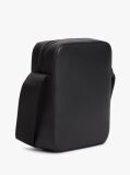 Negru Geanta Reporter Crossbody Cu Logo Metalic  Barbati